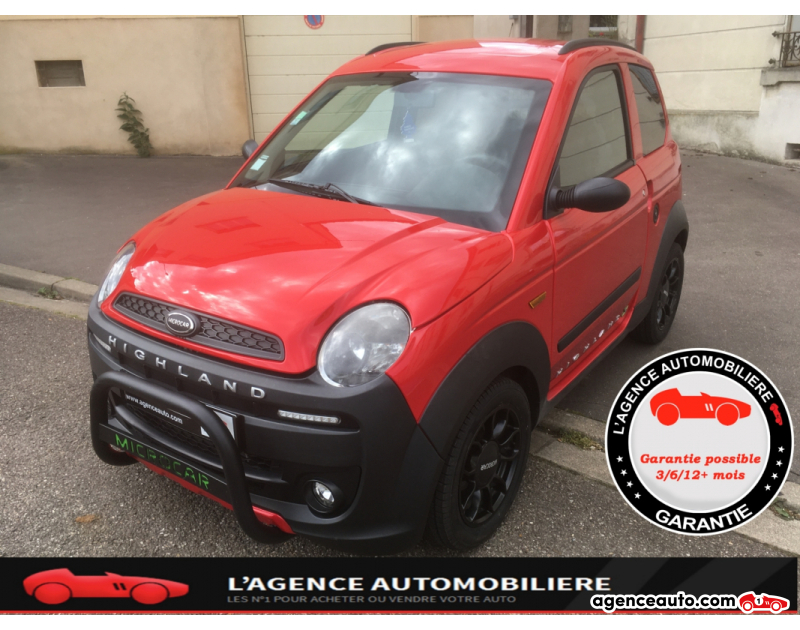 Achat voiture occasion, Auto occasion pas cher | Agence Auto MICROCAR M.Go 492 DCI HIGHLAND moteur LOMBARDINI (1ère MAIN) Rouge Année 2018 Automatique Diesel